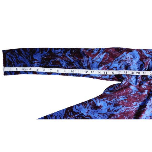 Wild Fable Ruched Velvet Mini Dress – Abstract Print Long Sleeve – Size L NWT - Picture 9 of 10